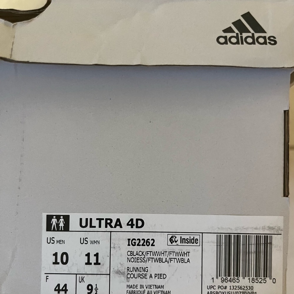 Adidas Ultra 4d cookies and cream 2.0 size 10 - Picture 5 of 5